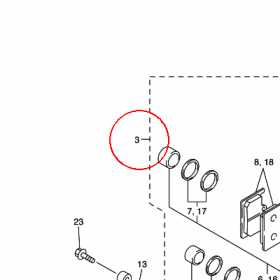 YAMAHA - ZACISK HAM. nr: 5SL2580T0000