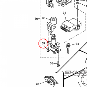 YAMAHA - SCREW nr: 5SL821130000