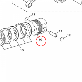 YAMAHA - tlok nr: 5STE16310000