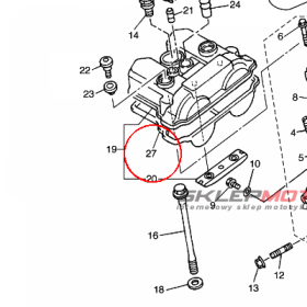 YAMAHA - uszczelka pokrywy zaw. nr: 5TA111930000