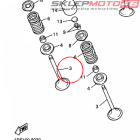 YAMAHA - ZAWOR WYDECH. nr: 5TA121210000