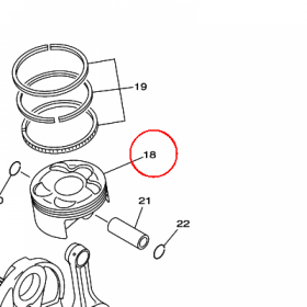 YAMAHA - tlok nr: 5TG116311200