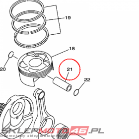 YAMAHA - sworzen toka nr: 5TG116331000