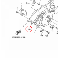 YAMAHA - uszczelka nr: 5TG154510000