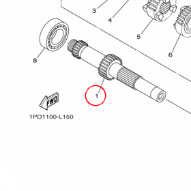 YAMAHA - WALEK SKRZYNI. B. nr: 5TG174110000