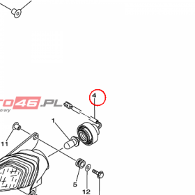 YAMAHA - SOCKET CORD ASSY nr: 5TG841400100