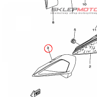 YAMAHA - RIM, HEADLIGHT COVER 1 nr: 5TG841650100