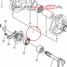 YAMAHA - WAL KORB. nr: 5TJ114001100