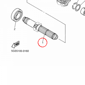 YAMAHA - WALEK SKRZYNI. B. nr: 5TJ174111000