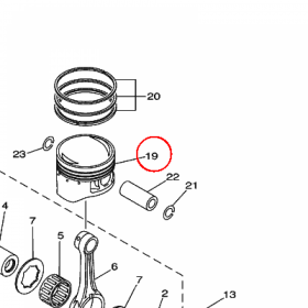 YAMAHA - tlok nr: 5UH1163100C0