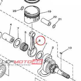 YAMAHA - korbowod nr: 5UH116510000