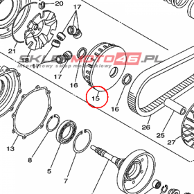 YAMAHA - KOLO PASOWE nr: 5UH176200000