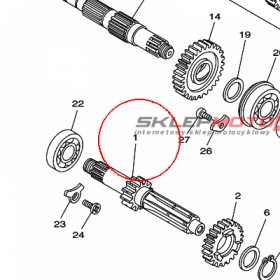 YAMAHA - WALEK SKRZYNI. B. nr: 5UN174110000