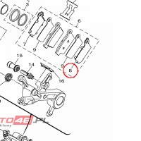 YAMAHA - SHIM, CALIPER nr: 5UN258276000