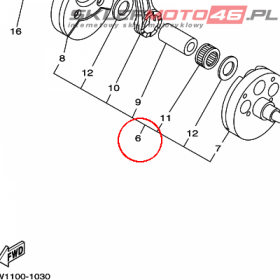YAMAHA - WAL KORB. nr: 5UP114001000