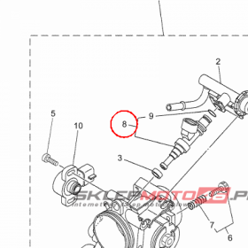 YAMAHA - INJECTOR ASSY nr: 5VK137610000
