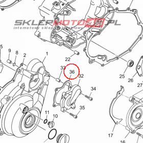 YAMAHA - USZCZELKA nr: 5VK154550000