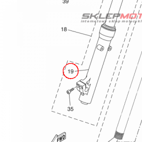 YAMAHA - RURA ZEW. AMORT. nr: 5VK231362000