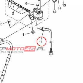YAMAHA - wlacznik stopu nr: 5VK839800000