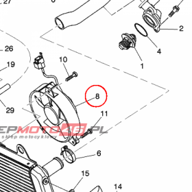 YAMAHA - BLOWER ASSY nr: 5VKE24050000