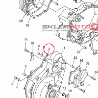 YAMAHA - uszczelka nr: 5VKE54511000