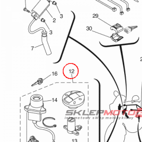 YAMAHA - MAIN SW. IMMOBILIZER KIT nr: 5VKW82501100