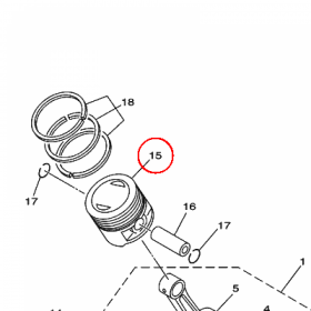 YAMAHA - tlok nr: 5VLE16310000
