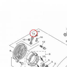 YAMAHA - DZWIGIENKA WALKA ROZRZADU nr: 5VLF53550100