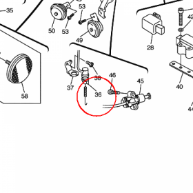 YAMAHA - W??CZNIK "STOP" nr: 5VS825300000