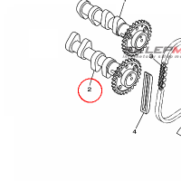 YAMAHA - CAMSHAFT ASSY 2				 nr: 5VU121801000