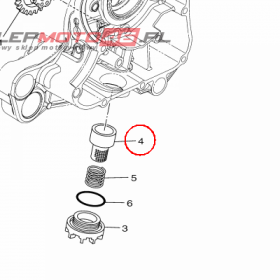 YAMAHA - SITKO OLEJU nr: 5VVE34110100