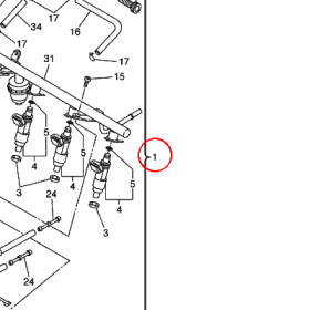 YAMAHA - THROTTLE BODY ASSY nr: 5VX137500100