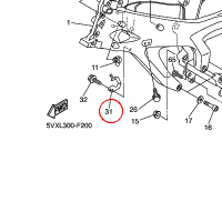 YAMAHA - BRACKET nr: 5VX212490000