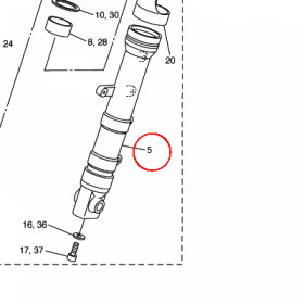 YAMAHA - RURA ZEW. AMORT. nr: 5VX231260000