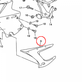 YAMAHA - VISOR, SIDE 1 nr: 5VX2830C01P4