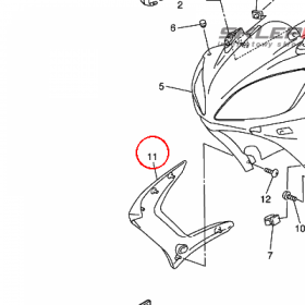 YAMAHA - VISOR, SIDE 2 nr: 5VX2830D00P3