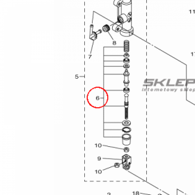YAMAHA - ZESTAW NAPR. POMPY nr: 5VXW00425100