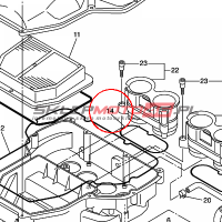 YAMAHA - USZCZELNIACZ nr: 5VY144570000