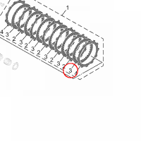 YAMAHA - przekladka sprzegla nr: 5VY163252000