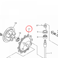 YAMAHA - PLATE, FRICTION 2 nr: 5VY163300000