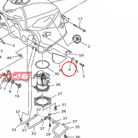 YAMAHA - PODKLADKA GUMOWA nr: 5VY241830000