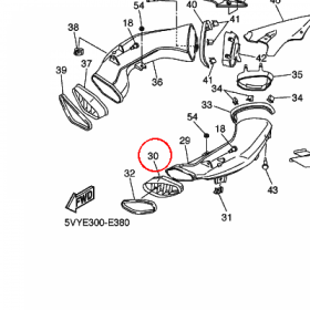 YAMAHA - WLOT POW. PLAST. nr: 5VY2837N0000