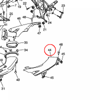 YAMAHA - GRILL, AIR OUTLET 1 nr: 5VY2837V0000
