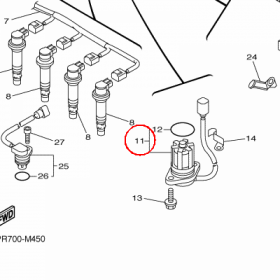 YAMAHA - WSKAZNIK OLEJU nr: 5VY857200000