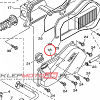 YAMAHA - POKRYWA FILTRA POW. nr: 5WGE44122000