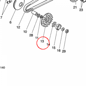 YAMAHA - KOLO PASOWE nr: 5WWE76111000