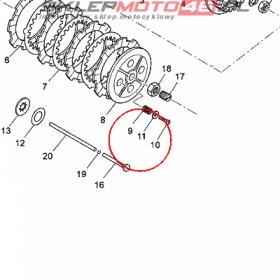 YAMAHA - WASHER nr: 5WXE61440000