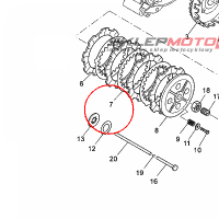 YAMAHA - PRZKLADKI SPRZEGLA nr: 5WXE63241000
