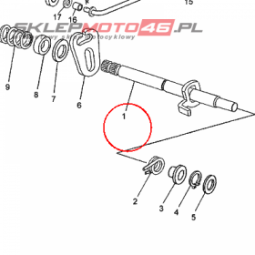 YAMAHA - WALEK ZM. BIEGOW nr: 5WXE81010000
