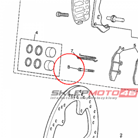 YAMAHA - ZAWLECZKA nr: 5WXF59240000